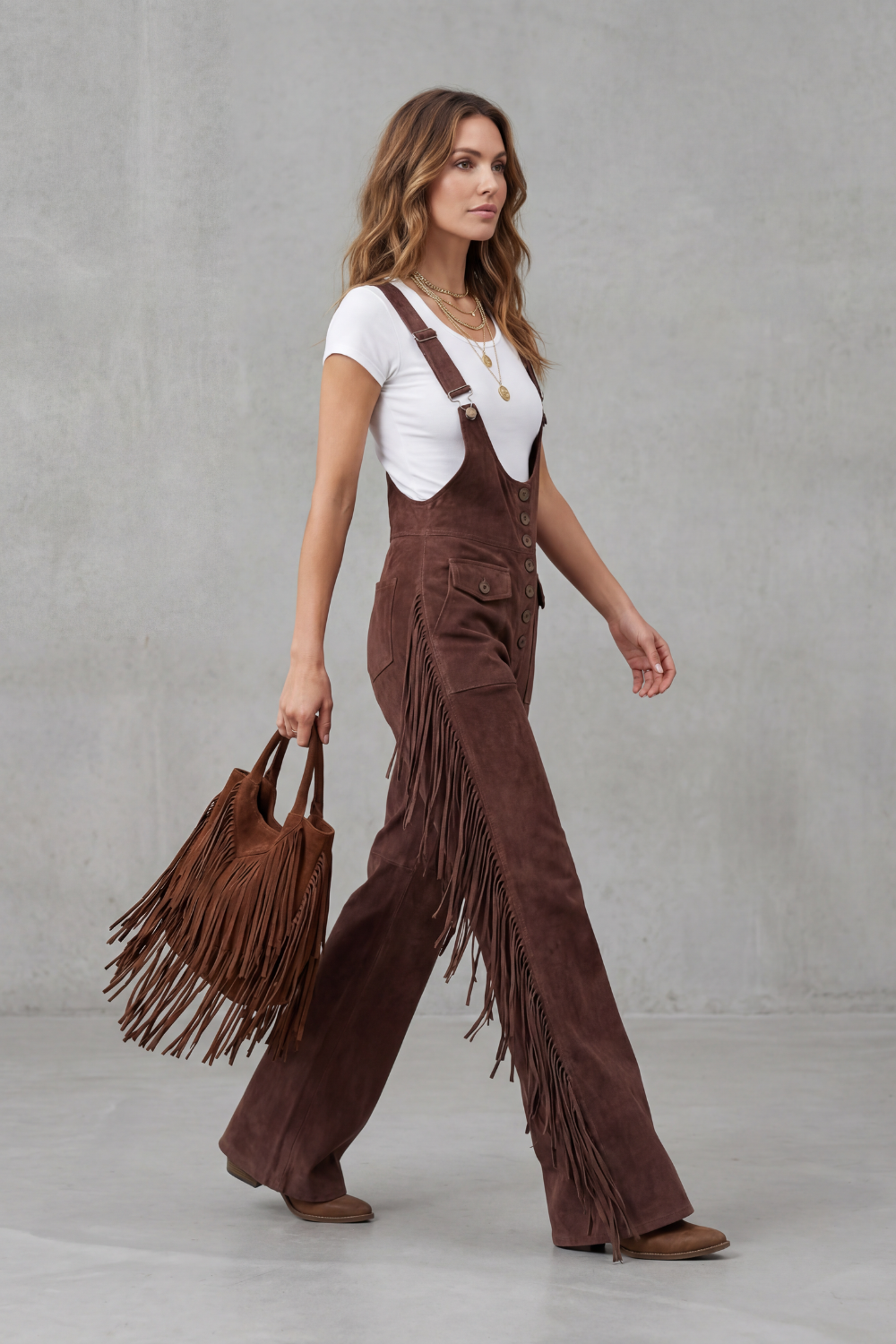 Valnera – Western fringe detail – Flared overalls-10483492913495-OLVIA ROSE LONDON