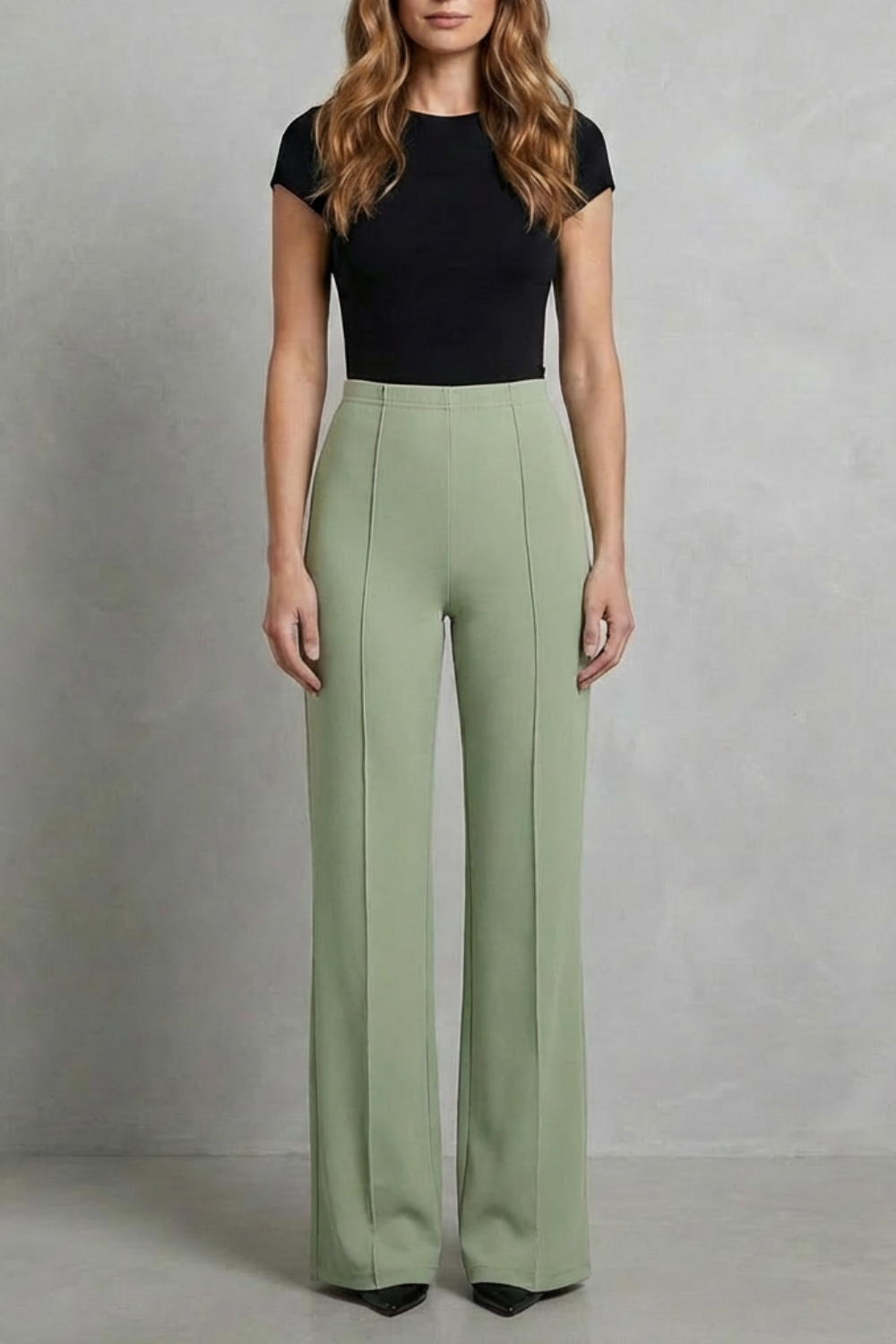 Velizza – Streamlined silhouette – High-waist wide-leg trousers-10507967398231-OLVIA ROSE LONDON